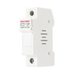 Soclu siguranta fuzibila DC SINOTIMER STPV-32D, 32A, 1000V DC, cartus 10x38 mm, pentru sisteme fotovoltaice